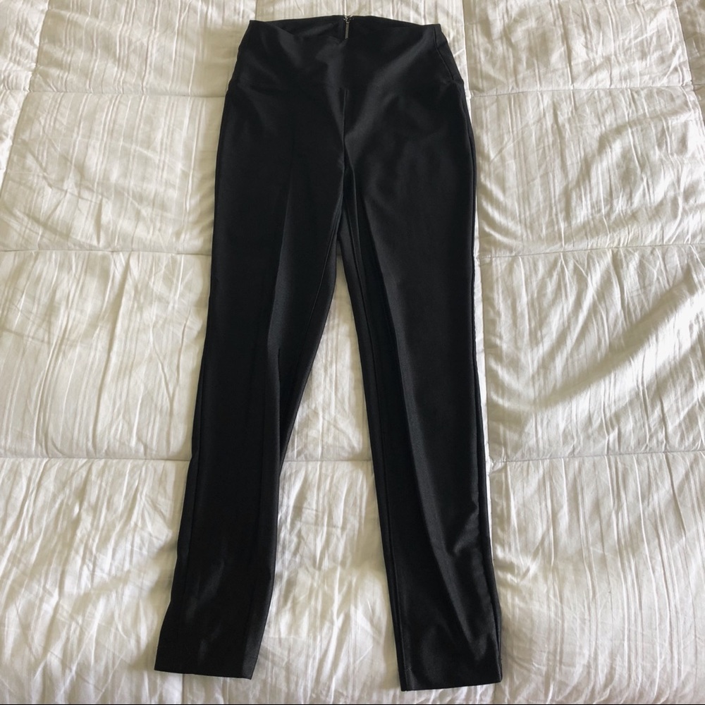 black bebe shiny leggings